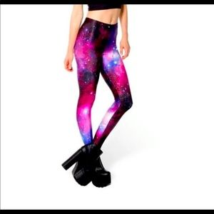 Lotus Leggings Galaxy Print Large Stretchy